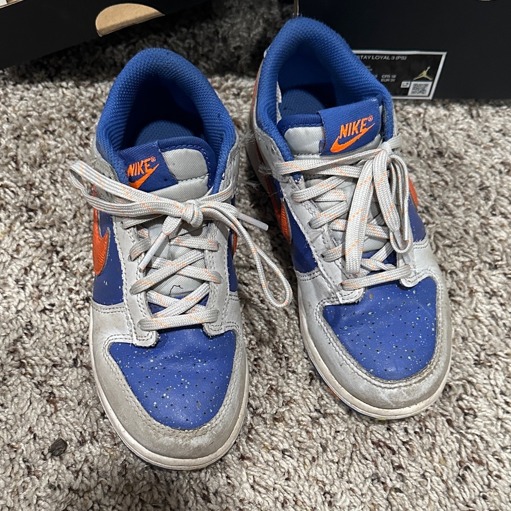 Nike Kids Sneakers in Blue and Orange